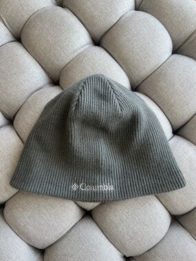 Columbia Kids Whirlibird Watch Cap Grey Ribbed Knit Beanie